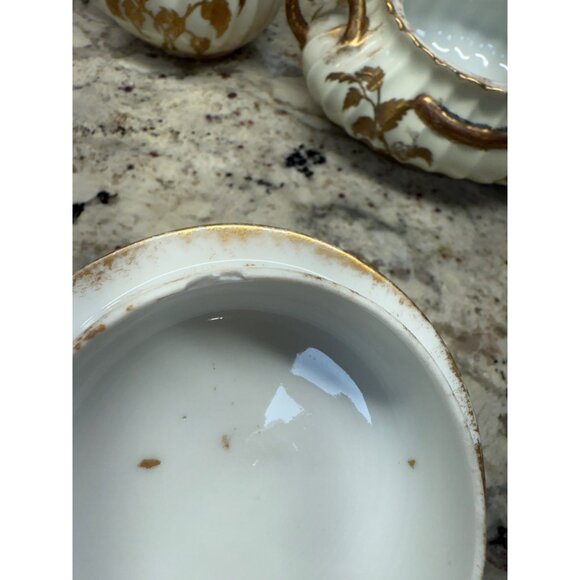 Antique Haviland Co. Limoges France Depose Creamer Sugar Bowl Porcelain Read - Picture 8 of 16